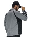 Jaqueta Microfibra Casaco Tactel Masculina P M G Gg Forro - Cinza
